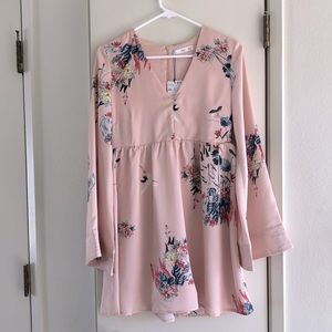 Mango satin print kimono style dress